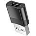 Hoco Adattatore Otg Originale Ua17 Usb 2.0 - Type C Charge Black Per Smartphone Tablet - Foto miniatura 1