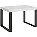 Tavolo Allungabile 90x130/234 Cm Tecno Telaio Antracite - Bianco Frassino - Foto miniatura 1
