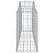 Cesto Gabbione Ad Arco 200x30x60/80 Cm Ferro Zincato - Foto miniatura 3
