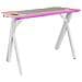 Scrivania Mars Gaming Mgd100rgbp Bianco Rosa Acciaio 100 X 60 Cm - Foto miniatura 1