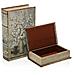 Scatola Decorativa Libro Fiori Tela Legno Mdf 7 X 27 X 18 Cm - Foto miniatura 2