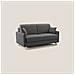 Edgar Divano letto matrimoniale in tessuto felis impermeabile T03 180 cm (mat. 140x197) grigio - Foto miniatura 1