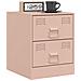 Comodini 2 Pz Rosa 34,5x39x44 Cm In Acciaio - Foto miniatura 2