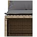 Set Divano da Giardino 4 pz con Cuscini Beige in Polyrattan - Foto miniatura 4