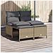 Set Divano da Giardino 4 pz con Cuscini Beige in Polyrattan - Foto miniatura 6