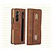 Custodia Per Samsung Galaxy Z Fold, Custodia Pieghevole Protettiva E Antiurto Per Telefono Brown Modello 4 - Foto miniatura 3