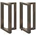 Gambe Tavolo Pranzo A T 2 Pz Naturale 60x35x(72-73) Cm Acciaio - Foto miniatura 1