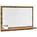Mobile Bagno Specchio Rovere Artigianale 60x11x37 Cm Truciolato - Foto miniatura 1