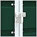 Copribidone con Ruote per 3 Bidoni Verde 216x81x115 cm Acciaio - Foto miniatura 9