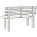 Lusso Casadino -  Panchina Da Giardino Bianca 110x52x71 Cm In Polipropilene - Foto miniatura 5
