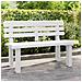 Lusso Casadino -  Panchina Da Giardino Bianca 110x52x71 Cm In Polipropilene - Foto miniatura 8