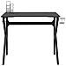 Lusso Casadino -  Scrivania Da Gaming Con Gambe A K Nera 90x60x75 Cm - Foto miniatura 3