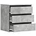 Lusso Casadino -  Cassettiera Angolo Grigio Cemento 60x41x58cm Legno Multistrato - Foto miniatura 4