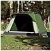 Tenda da Campeggio Cabina 4 Persone Verde a Rilascio Rapido - Foto miniatura 2