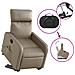 Poltrona Alzapersone Massaggi Reclinabile Cappuccino Similpelle - Foto miniatura 5