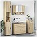 Set di mobili per il bagno 4 pcs rovere sonoma 30 x 35 x 192 cm - Foto miniatura 2