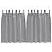 Tende con tende 2 pcs Grigio chiaro Poliestere - Foto miniatura 1