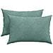 Cuscini da Divano 2 pcs Verde Mare 60 x 40 cm Tessuto in Cords - Foto miniatura 1