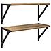 Scaffali da parete 2 pcs Rovere artigianale 60 x 25 x 25,5 cm - Foto miniatura 1