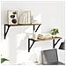 Scaffali da parete 2 pcs Rovere artigianale 60 x 25 x 25,5 cm - Foto miniatura 4