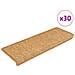 Tappeti Adesivi Scale Aspetto Sisal 30 pz 65x21x4 cm Arancio - Foto miniatura 1