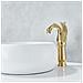 Rubinetto per lavabo da bagno, Blackswan, tipo M135, modello Swan dorato, misura 29 cm - Foto miniatura 2