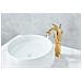 Rubinetto per lavabo da bagno, Blackswan, tipo M135, modello Swan dorato, misura 29 cm - Foto miniatura 3