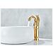 Rubinetto per lavabo da bagno, Blackswan, tipo M135, modello Swan dorato, misura 29 cm - Foto miniatura 4