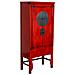 Armadio In Legno Rosso 84x50x194h Cm - Foto miniatura 1