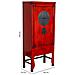 Armadio In Legno Rosso 84x50x194h Cm - Foto miniatura 3