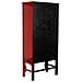 Armadio In Legno Rosso 84x50x194h Cm - Foto miniatura 4
