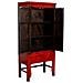 Armadio In Legno Rosso 84x50x194h Cm - Foto miniatura 5