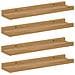 Scaffale da parete con lo scaffale 4 pcs Marrone 40 x 9 x 3 cm - Foto miniatura 1