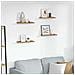 Scaffale da parete con lo scaffale 4 pcs Marrone 40 x 9 x 3 cm - Foto miniatura 2