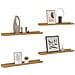 Scaffale da parete con lo scaffale 4 pcs Marrone 40 x 9 x 3 cm - Foto miniatura 3