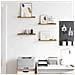 Scaffale da parete con lo scaffale 4 pcs Marrone 40 x 9 x 3 cm - Foto miniatura 4