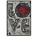 Stampa Con Led Su Tela Love Scritte Pop E Vinile Con Applicazione 3d - Foto miniatura 1