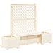 Panchina da Giardino Kopenhagen Bianco 173 x 49 x 135,5 cm PP - Foto miniatura 1
