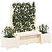 Panchina da Giardino Kopenhagen Bianco 173 x 49 x 135,5 cm PP - Foto miniatura 3