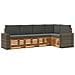 Set divano sezionale con cuscino 5 pcs Naturale e Antracite - Foto miniatura 1