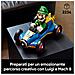 Super Mario 72050 Mario Kart: Luigi e Mach 8, Kit per Adulti con Personaggio Nintendo e Auto, Gadget da Collezione, Regalo per Gamer - Foto miniatura 2