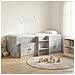 Struttura Letto Loft con Mobile con porta 3 pz Grigio Cemento - Foto miniatura 2