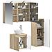 Set di mobili per il bagno 4 pcs Rovere Sonoma - Foto miniatura 2