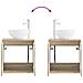 Set di mobili per il bagno 4 pcs Rovere Sonoma - Foto miniatura 7