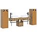 Set di mobili per il bagno 5 pz Rovere Artigianale - Foto miniatura 2