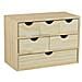 Cassettiera in legno multiuso mobiletto a sei cassetti cm 40x20x28h - Foto miniatura 1