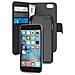 Custodia Flip Cover in Ecopelle per iPhone 6/6s / 7 +3 Vani + Tasca Banconote Nero - Foto miniatura 4