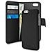 Custodia Flip Cover in Ecopelle per iPhone 6/6s / 7 +3 Vani + Tasca Banconote Nero - Foto miniatura 5