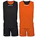 Kit Double - Completino Da Basket Reversibile Di Maglia Smanicata E Pantaloncino Di Colore Arancio / nero Taglia Xl - Foto miniatura 1