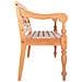 vidXL Panchina Batavia 98 cm Legno Massello di Mogano Marrone Chiaro - Foto miniatura 2